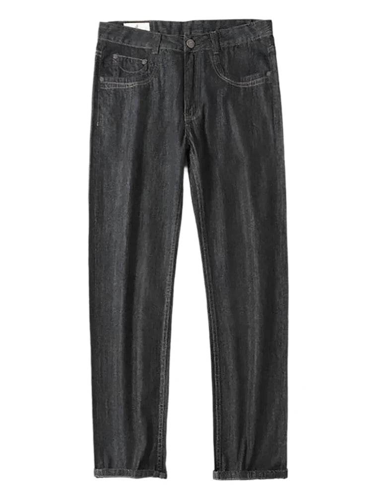 Mens Straight Loose Baggy Jeans Pants - VacationGrabs