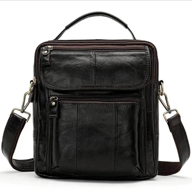 Casual Leather Shoulder Bag for Men Crossbody Messenger Handbag - VacationGrabs