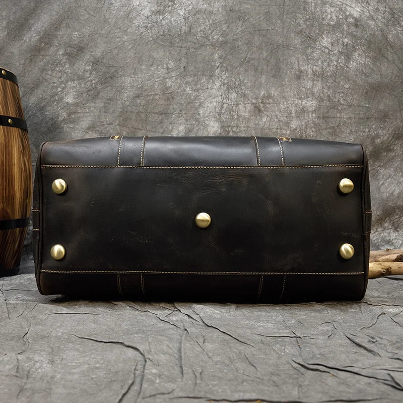 Sac de Voyage Vintage en Cuir Weekender VacationGrabs