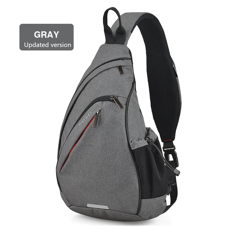USB Charging Crossbody Bag — Water-Resistant Travel Sling