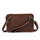 Leather Clutch Bag iPad Tablet Cover Bag with Shoulder Strap - VacationGrabs