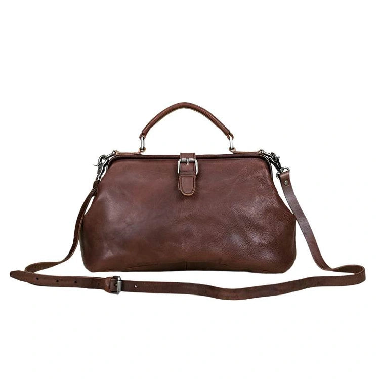 Luxury Genuine Leather Handbag Anti-Theft Shoulder Bag - VacationGrabs
