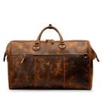 High-End Genuine Leather Travel Duffel Bags for Men Large Size - VacationGrabs
