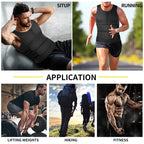 Men's Neoprene Sauna Sweat Vest Waist Trainer Shirt