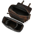 Crazy Horse Leather Camera Shoulder Bag – Vintage Crossbody - VacationGrabs