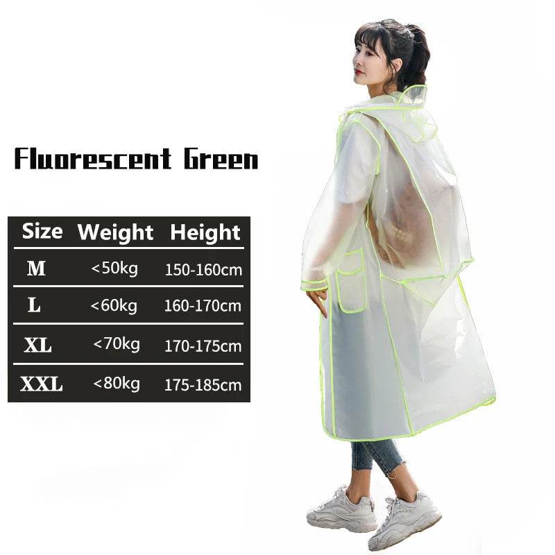 Transparent Raincoats Waterproof Rainwear Backpack - VacationGrabs