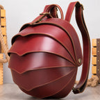 Sac à dos multifonction en cuir véritable pour homme 15,6"