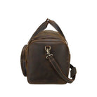 Large Travel Bag Genuine Leather Vintage Luggage Weekender Bags - VacationGrabs