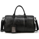 Cow Leather Luxury Travel Bag Weekender for Men and Women - VacationGrabs