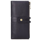 Casual Men’s Leather Wallet Long Bifold with Zippered Pockets - VacationGrabs
