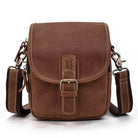 100% Genuine Retro Cow Leather Messenger Crossbody Bag - VacationGrabs
