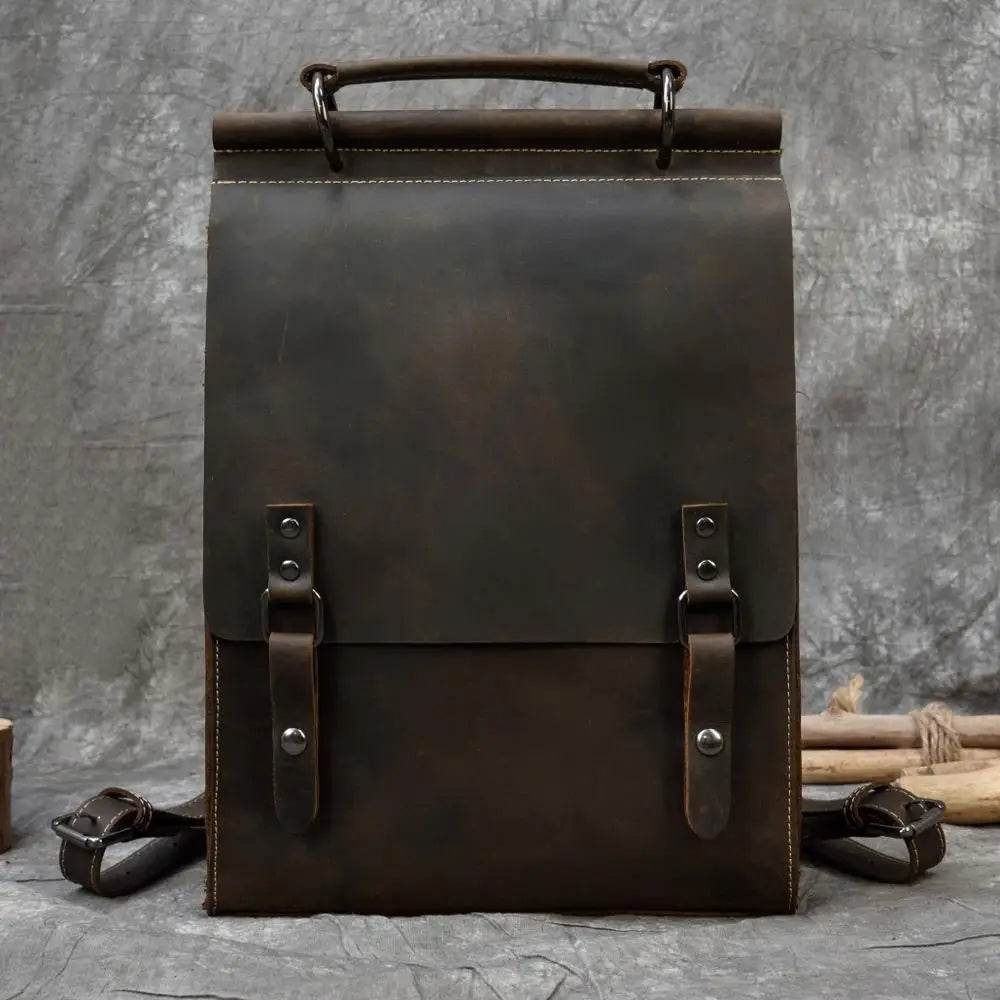 High Fashion Leather Backpack for Men & Women, School Bag - VacationGrabs