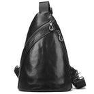 Design Men's Chest Bag Natural Cow Skin Summer Riding Crossbody - VacationGrabs