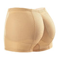 Women's Mid-Rise Boyshort Padded Shapewear Panties, Nude