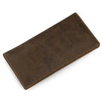 Vintage Fashion Men’s Long Wallet with Credit Card Zipper Inner Bifold - VacationGrabs