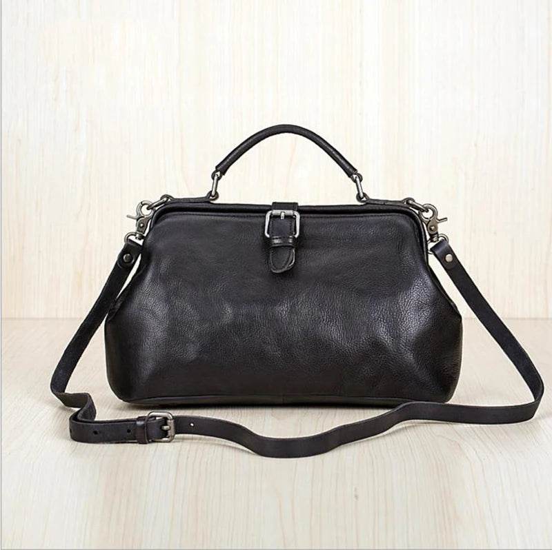 Luxury Genuine Leather Handbag Anti-Theft Shoulder Bag - VacationGrabs