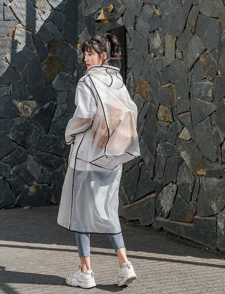 Transparent Raincoats Waterproof Rainwear Backpack - VacationGrabs