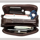 Casual Leather Shoulder Bag for Men Crossbody Messenger Handbag - VacationGrabs