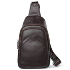 Casual Men's Chest Bag Genuine Leather Crossbody Soft Cow Leather - VacationGrabs