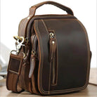 100% Genuine Retro Cow Leather Messenger Crossbody Bag - VacationGrabs