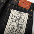 Red Tornado Heavy Weight Indigo Selvage Unwashed Pants Unsanforised Thick Raw Denim Jean