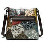 Ethnic Style Genuine Leather Shoulder Bag for Women Crossbody - VacationGrabs