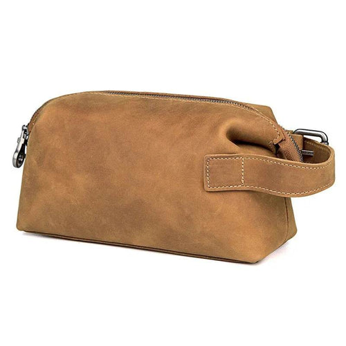 Vintage Crazy Horse Storage Clutch for Men & Women - VacationGrabs