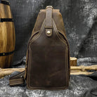 Casual Sport Leather Chest Bags for Men Anti-Theft iPad Sling Bag - VacationGrabs
