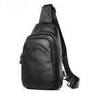 Casual Men's Chest Bag Genuine Leather Crossbody Soft Cow Leather - VacationGrabs