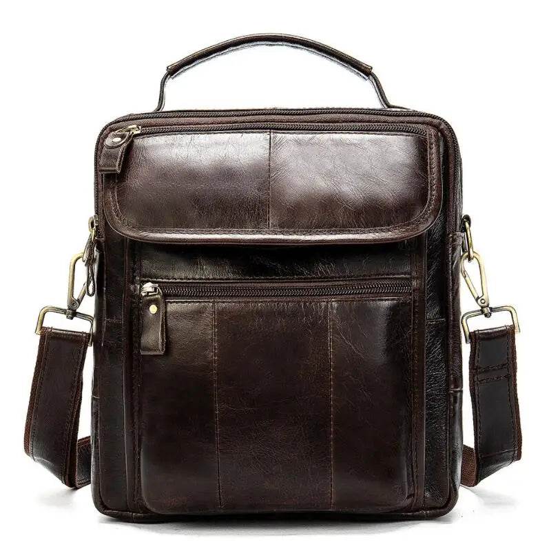 Casual Leather Shoulder Bag for Men Crossbody Messenger Handbag - VacationGrabs