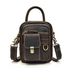 Super Quality Men’s Mini Shoulder Bag Genuine Leather Phone Pouch - VacationGrabs
