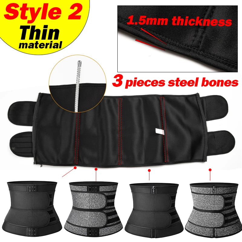 Women's Neoprene Waist Trainer Corset Body Shaper Belt