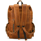 Extra Large Men’s Leather Backpack Big Capacity Travel Handbag - VacationGrabs
