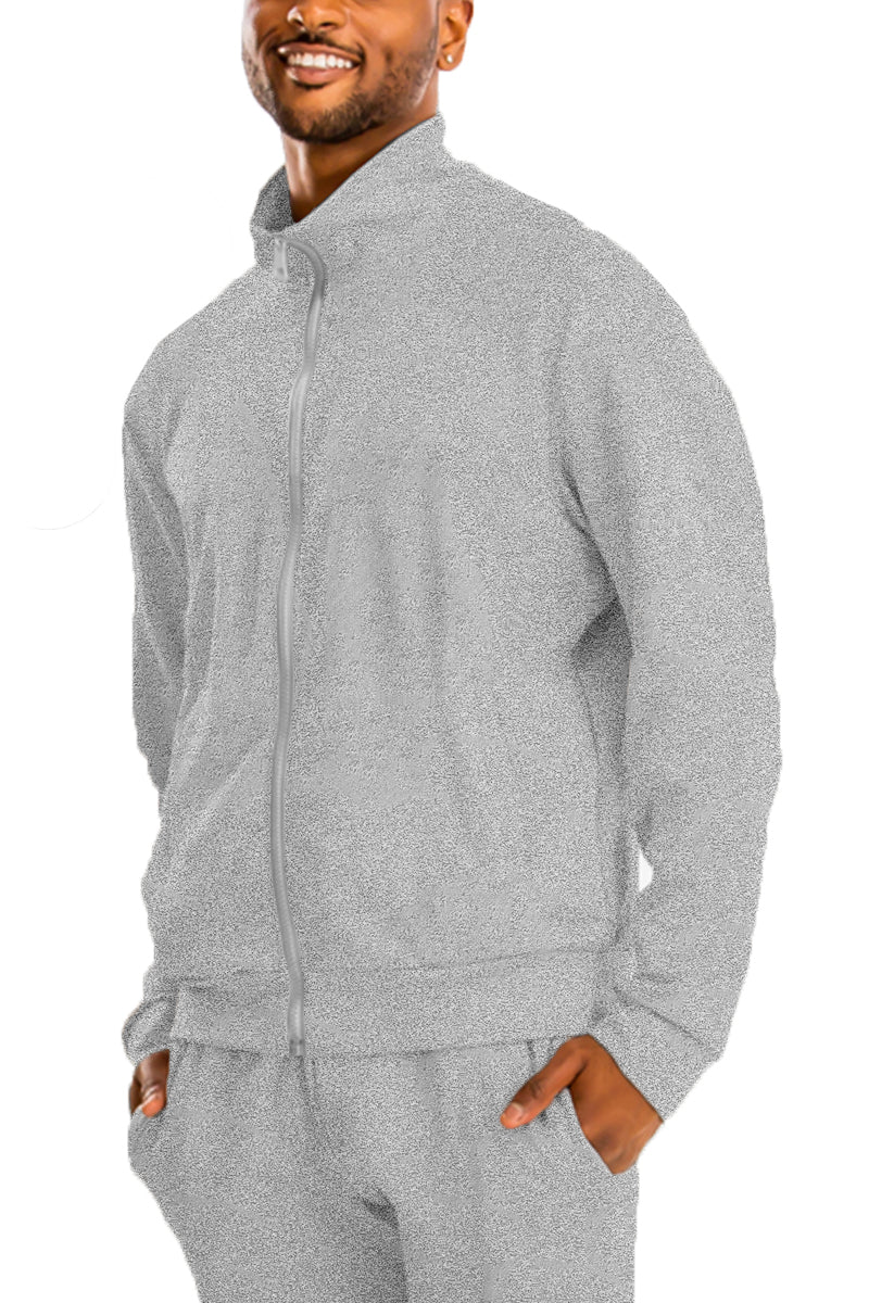 Essential Solid Track Jacket – Full Zip