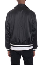 Luxe Satin Bomber Jacket