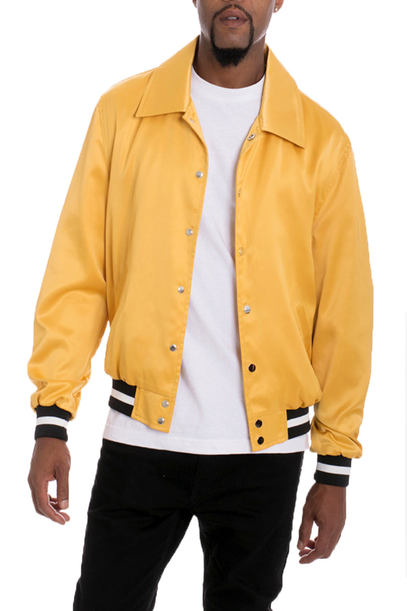 Luxe Satin Bomber Jacket