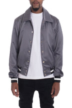 Luxe Satin Bomber Jacket