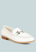 Holda Horsebit Embelished Loafers With Stitch Detail