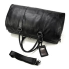 Natural Cowskin Waterproof Men’s Leather Weekend Overnight Bag - VacationGrabs