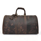 Vintage Genuine Leather Travel Bag Weekend Duffels - VacationGrabs