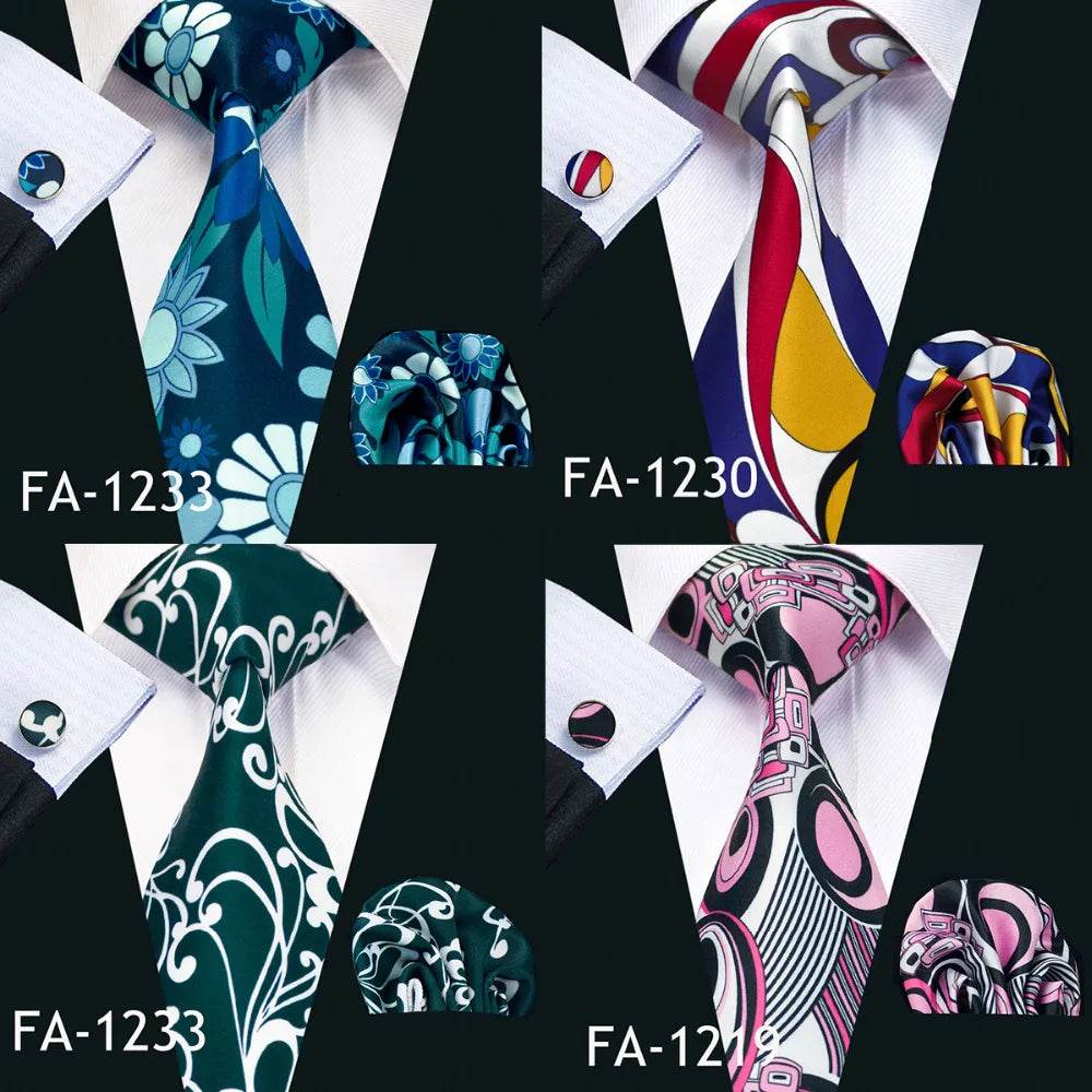 Mens Colorful Neckties Stylish & Versatile - VacationGrabs