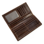 Fashion Genuine Leather Long Wallet 3D Dragon Embossed Men’s Purse - VacationGrabs