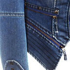 Denim Rivet Punk Slim Fit Jackets - VacationGrabs