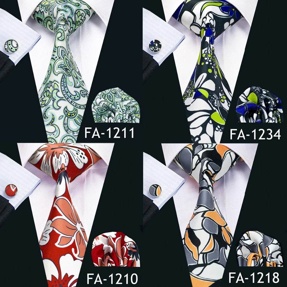 Mens Colorful Neckties Stylish & Versatile - VacationGrabs