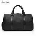 Personalized Leather Duffel Bags Purple Blue Brown Black - VacationGrabs