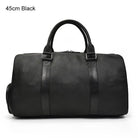 Cow Leather Luxury Travel Bag Weekender for Men and Women - VacationGrabs