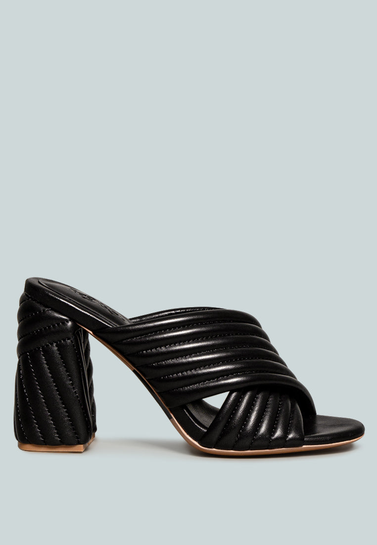 Hutton Vintage Quilted High Heeled Sandal