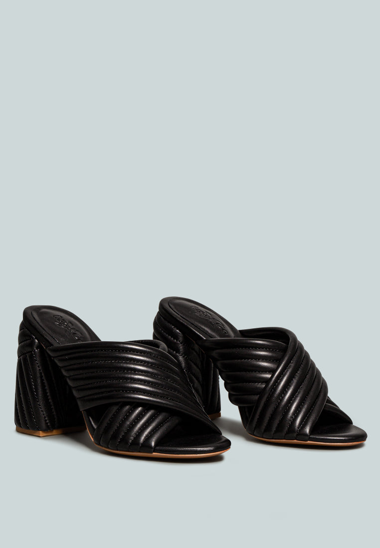 Hutton Vintage Quilted High Heeled Sandal