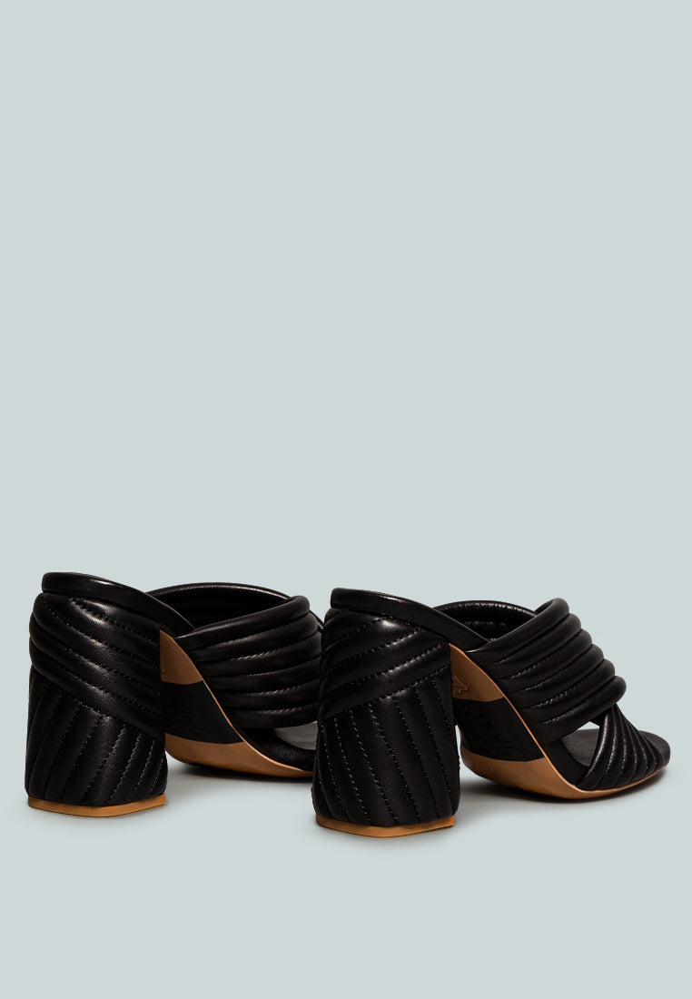 Hutton Vintage Quilted High Heeled Sandal