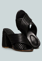 Hutton Vintage Quilted High Heeled Sandal